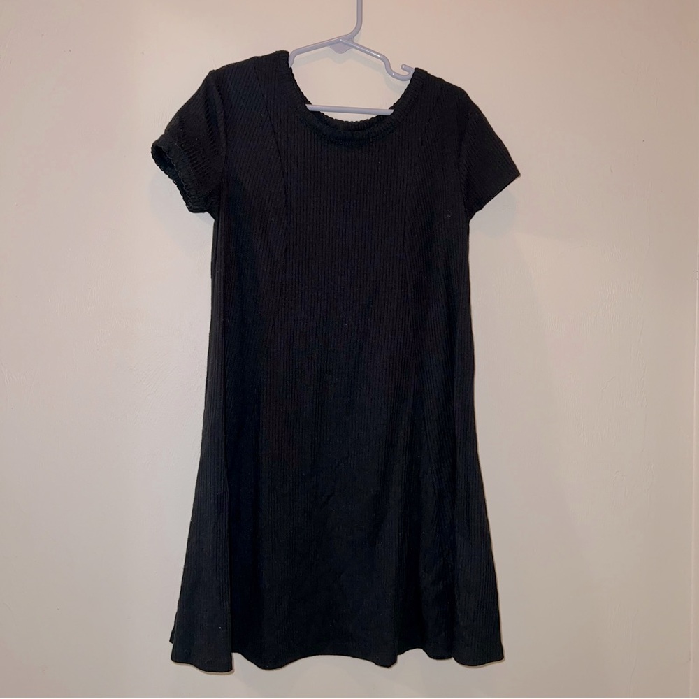 Art Class Black Ribbed Dress